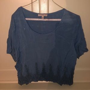 Blue short sleeve top
